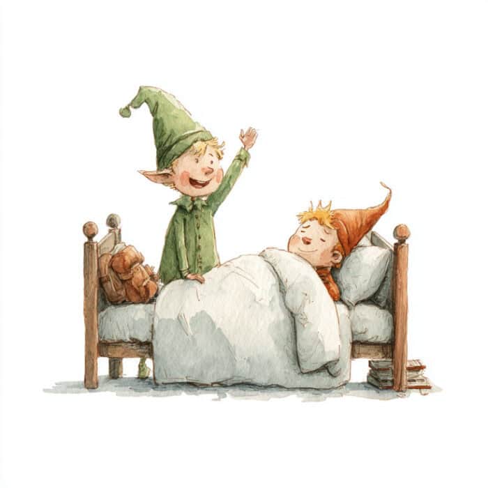 Rozprávka pre deti - Ako sa dvaja malí škriatkovia chystali na Vianoce 1