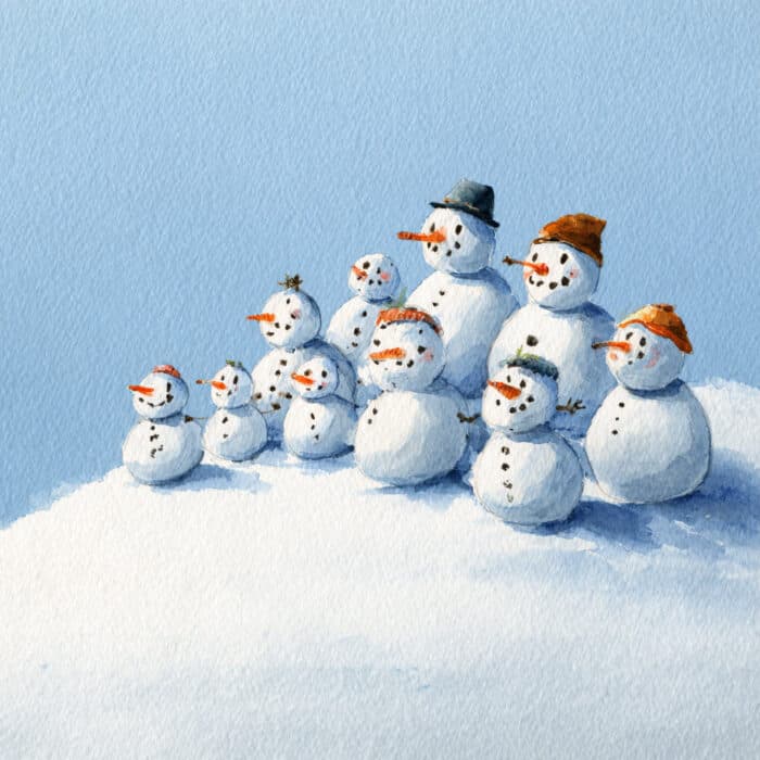 Rozprávka na čítanie - Záhada zrútených snehuliakov