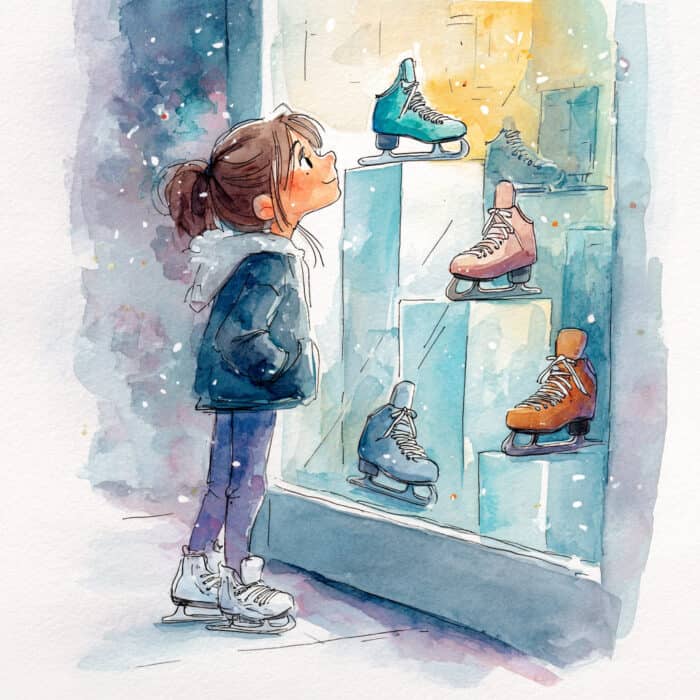 Rozprávka na čítanie - Korčule z výkladu