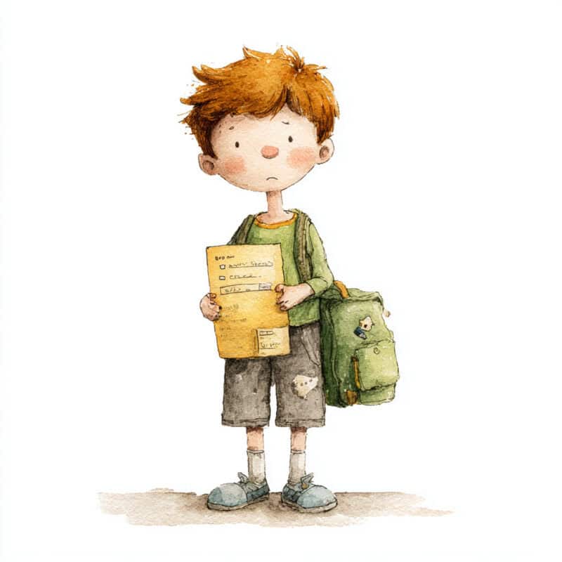 Rozprávka na čítanie - Polročné vysvedčenie