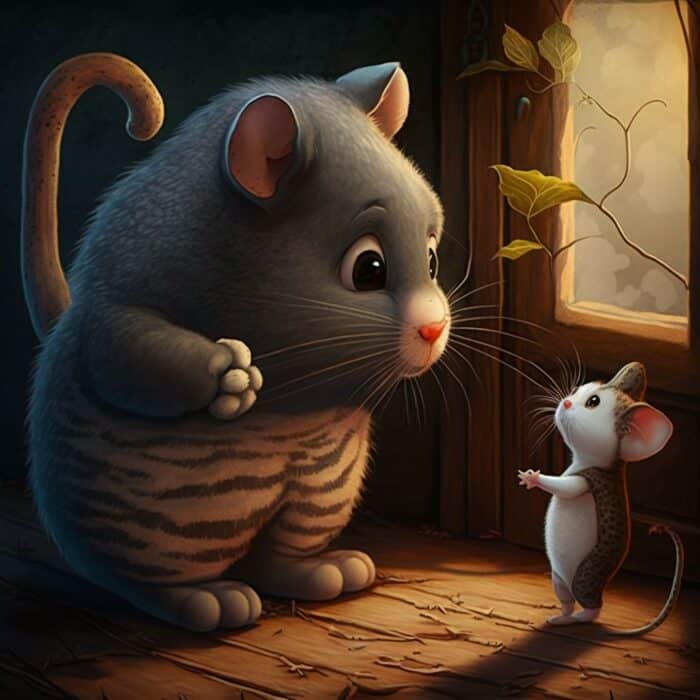 Rozprávka pre deti - Ako sa myška skamarátila s mačkou