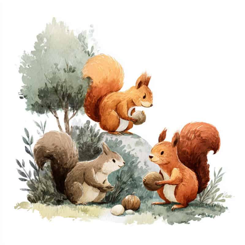 Rozprávka na dobrú noc - Zábudlivá veverička