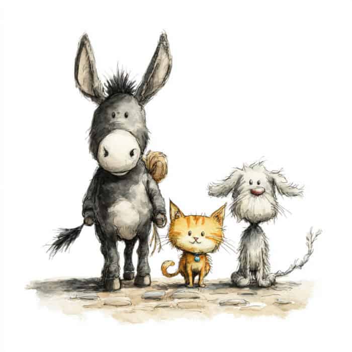 Rozprávka na čítanie - Muzikanti z Brém