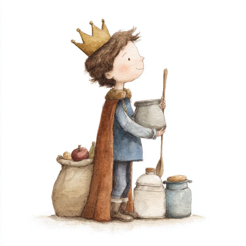 Rozprávka na čítanie - O kráľovi pekárovi