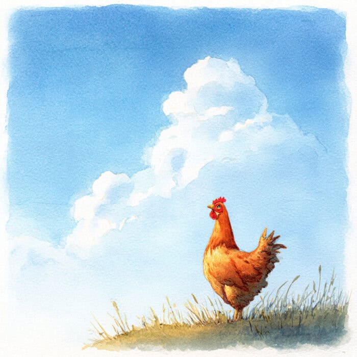 Rozprávka na čítanie - O sliepočke, ktorá chcela lietať