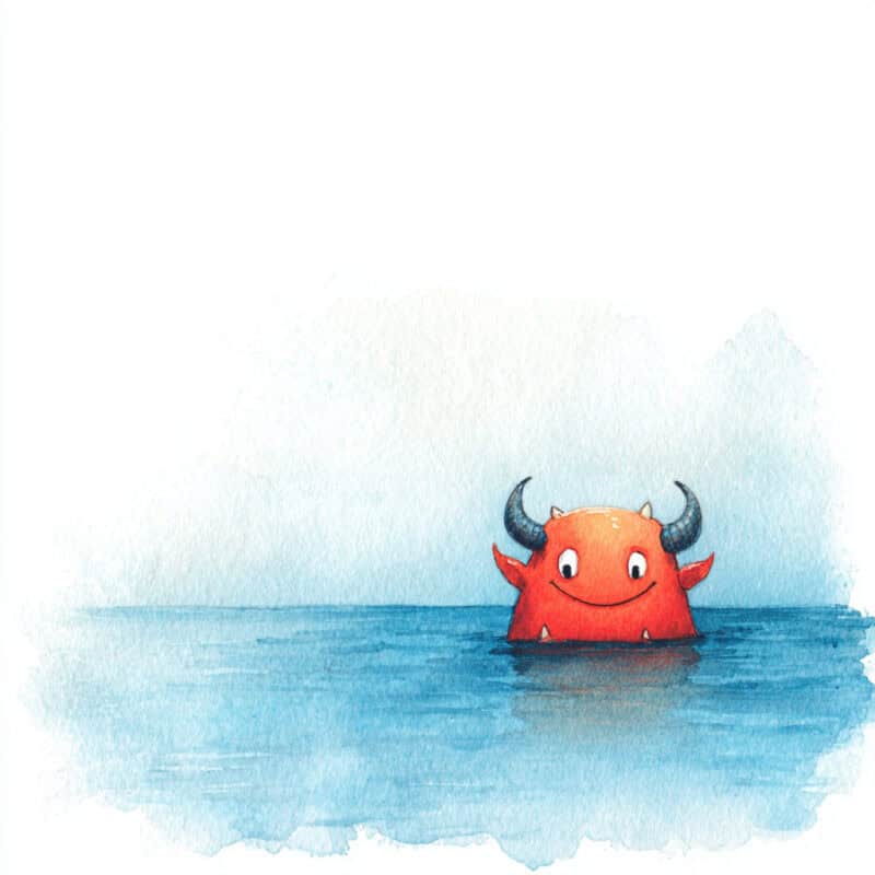 Rozprávka na čítanie - Čertík Bertík na plaveckom výcviku