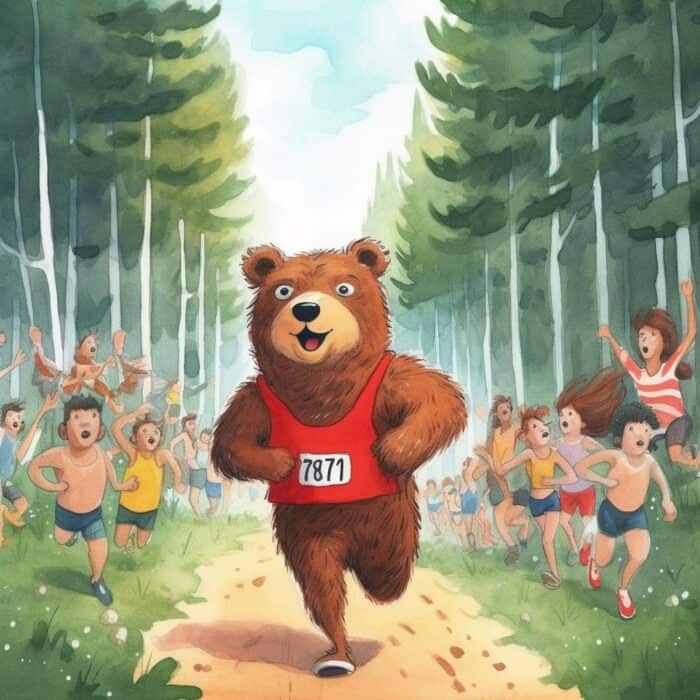 Rozprávka na čítanie - Medveď Michal a maratón