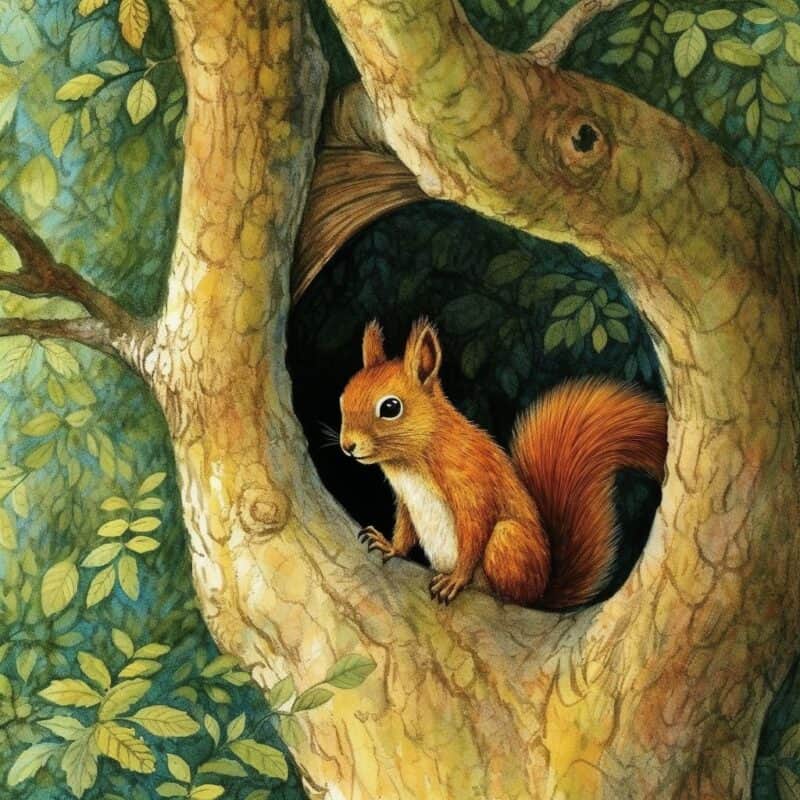 Rozprávka pre deti - Ako vevericka Esterka zachranila les