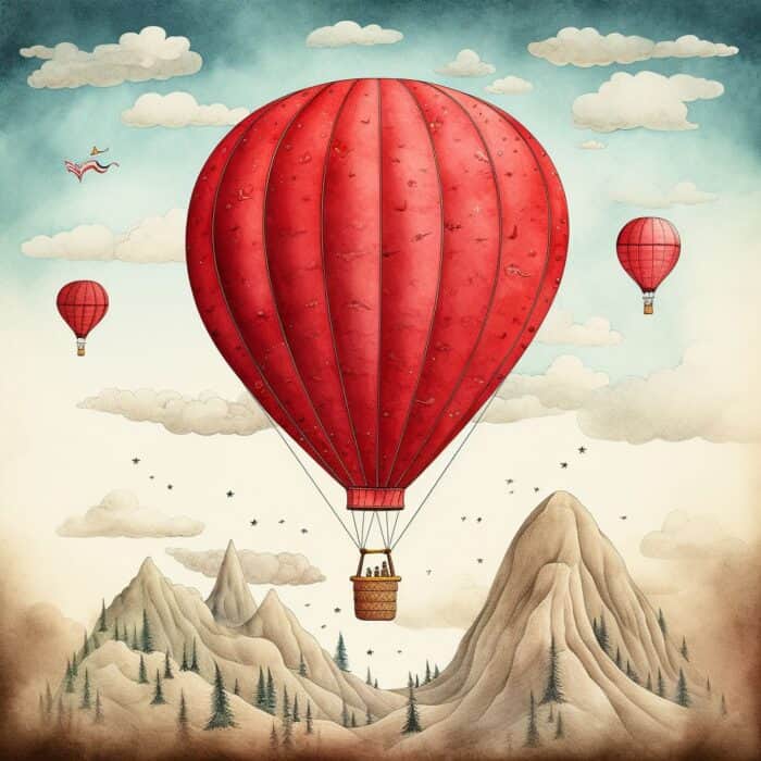 Rozprávka na čítanie - Zvieratká letia balónom