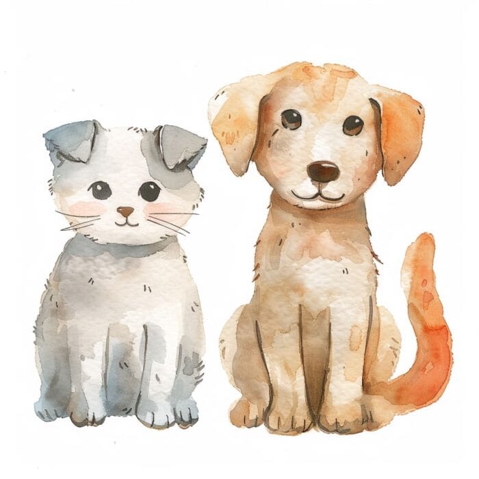 Rozprávka pre deti - Psík a mačička