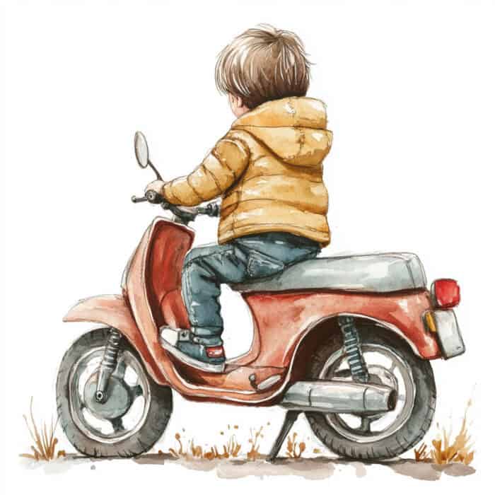 Rozprávka pre deti - Fero a jeho tajomná motorka