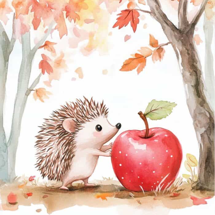 Rozprávka na dobrú noc - Ježko a jabĺčko