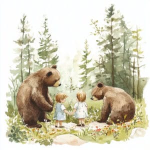 Rozprávka na dobrú noc - Medvede po zimnom spánku