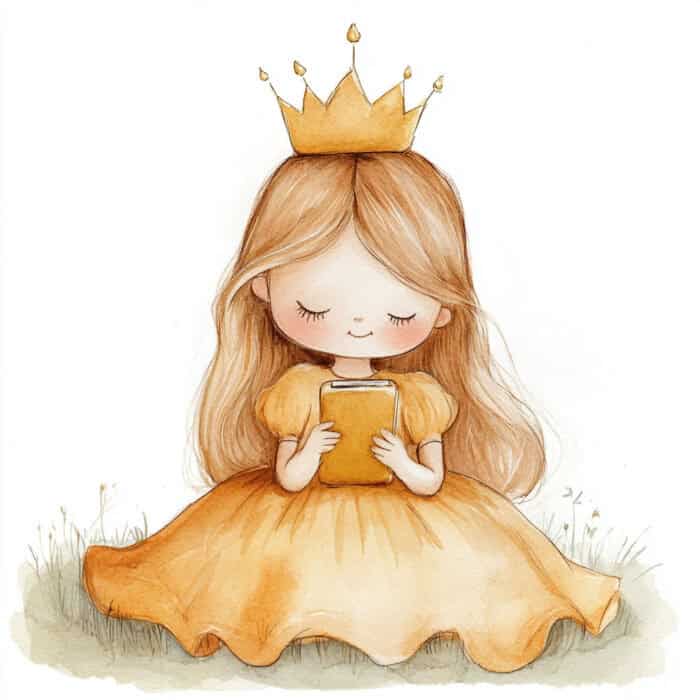 Rozprávka na dobrú noc - Princeznin nový mobil