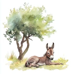 Rozprávka na dobrú noc - Rozprávka o lenivom oslíkovi