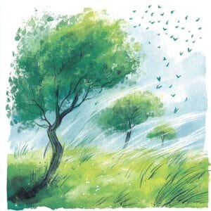 Rozprávka na čítanie - Vietor a stromy