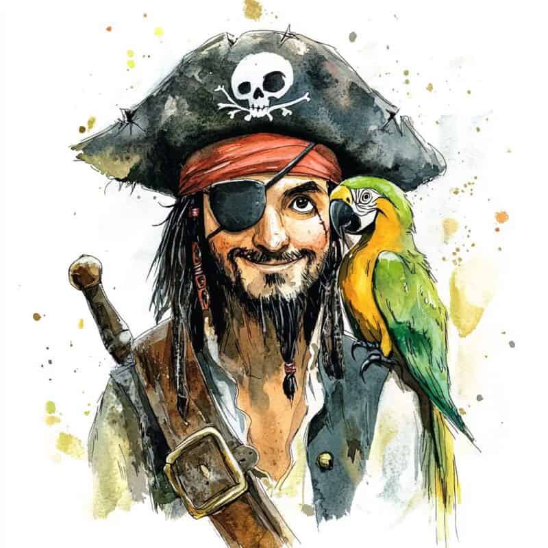 Rozprávka na dobrú noc - Pirát Čierna brada a skrytý poklad