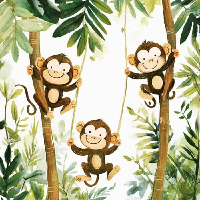 Rozprávka pre deti - Bláznivé opičky