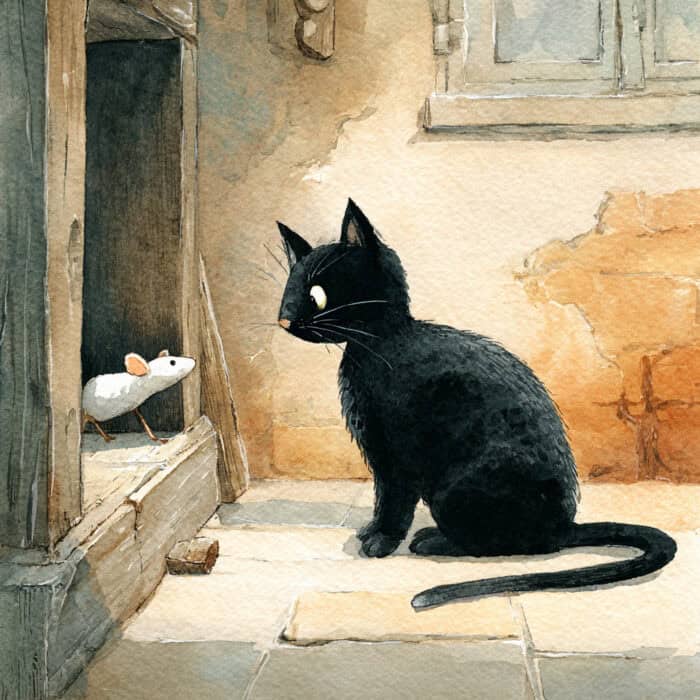 Rozprávka na čítanie - Kocúr s myší