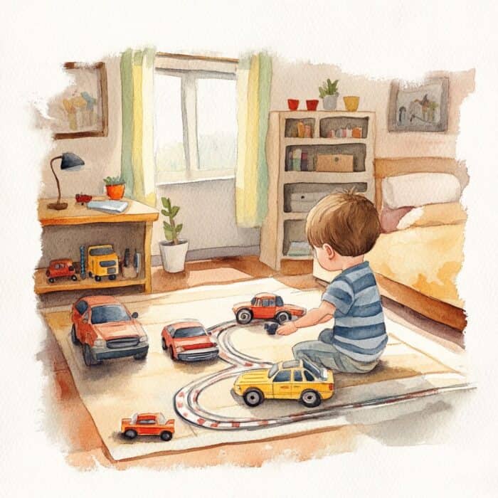 Rozprávka pre deti - Preteky áut 