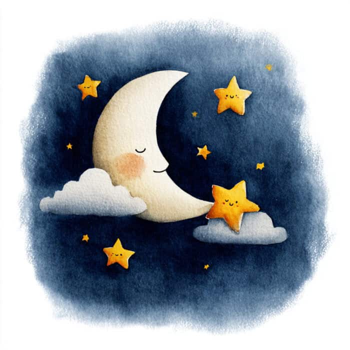 Rozprávka pre deti - Smutný mesiačik