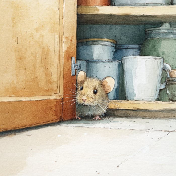 Rozprávka na čítanie - Bojazlivá myška