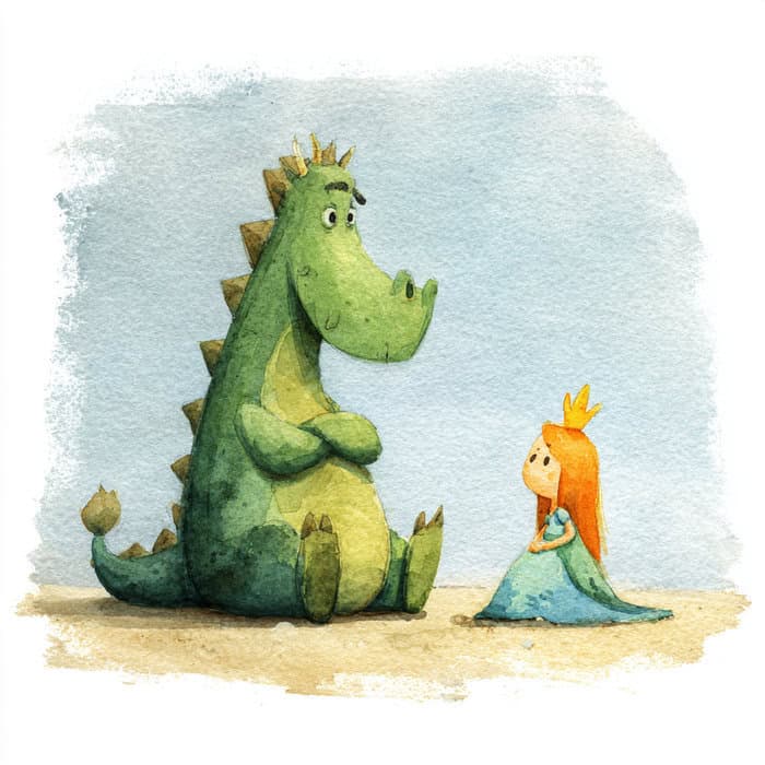 Rozprávka na dobrú noc - Princezná a drak