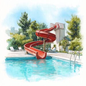 Rozprávka pre deti - Rebeka na dovolenke Tobogán