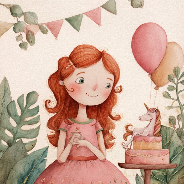 Rozprávka na čítanie - Terezkina narodeninová oslava