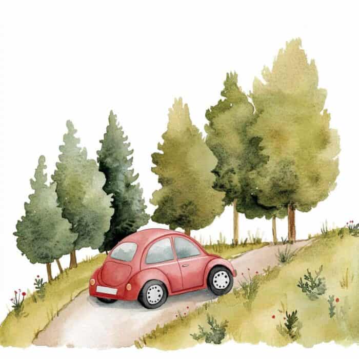 Rozprávka na čítanie - Ako hasiči zachránili poštárske autíčko