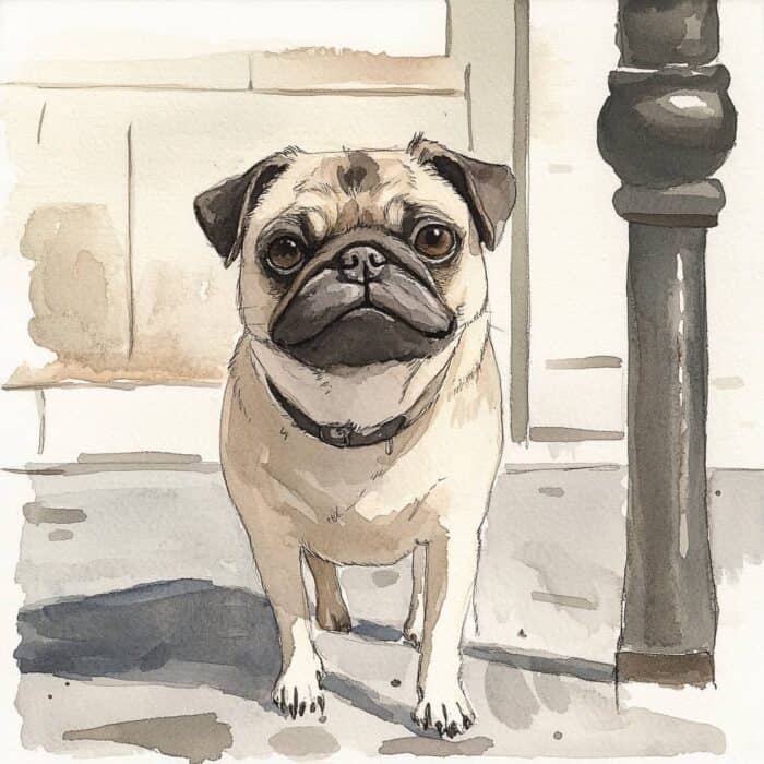 Rozprávka na čítanie - O nešťastnom psíkovi mopsíkovi