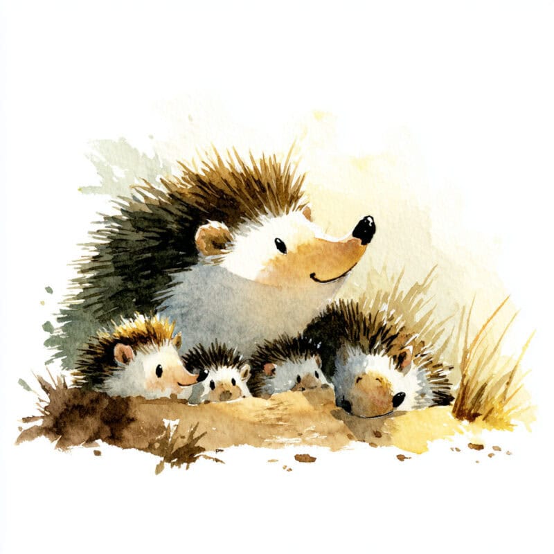 Rozprávka na čítanie - Ježkovia a nový domov