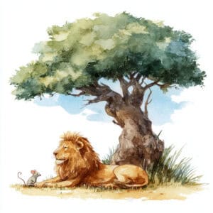 Rozprávka pre deti - Lev a myš