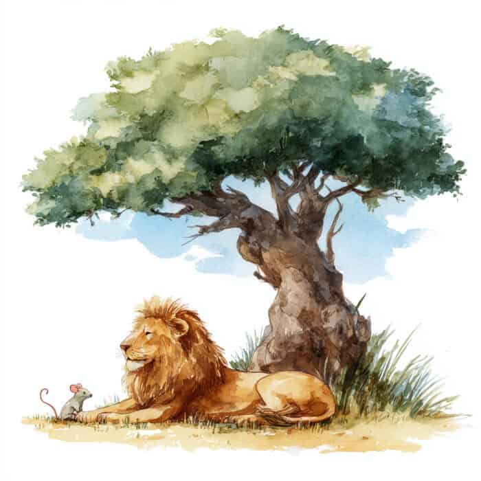 Rozprávka pre deti - Lev a myš