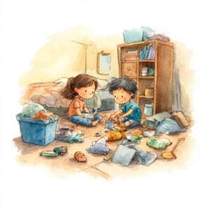 Rozprávka pre deti - Neporiadok v izbičke