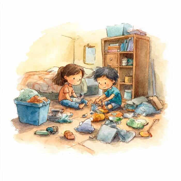 Rozprávka pre deti - Neporiadok v izbičke