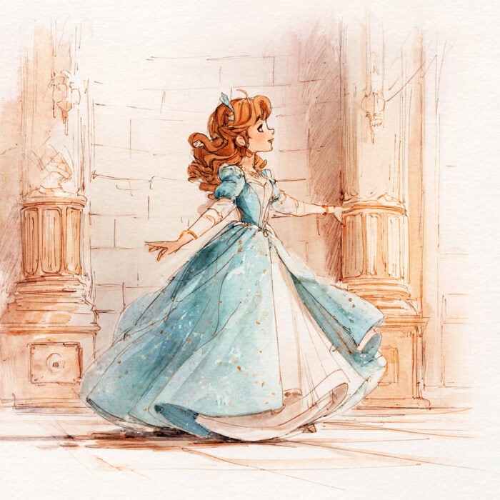 Rozprávka na dobrú noc - Princezná Anabella a šaty