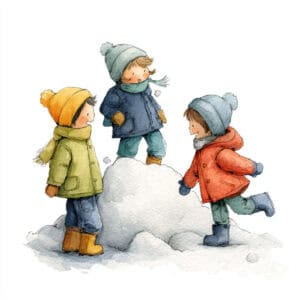 Rozprávka na čítanie - Zábava v snehu