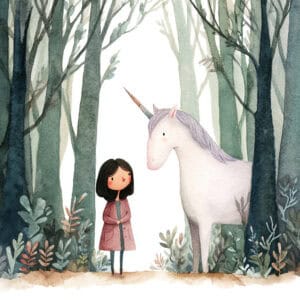 Rozprávka pre deti - Emka a mesačný jednorožec Lumio