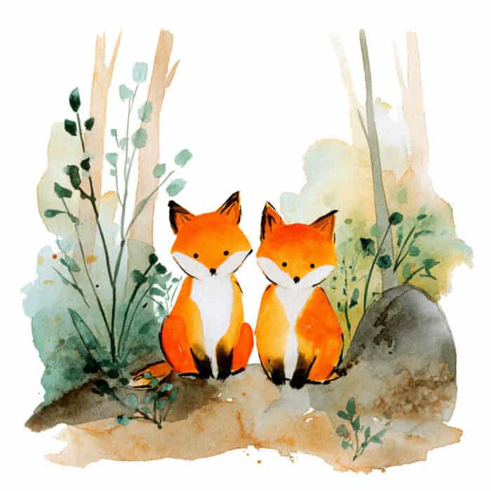 Rozprávka na čítanie - Líščie dvojičky a preteky pod mesiacom