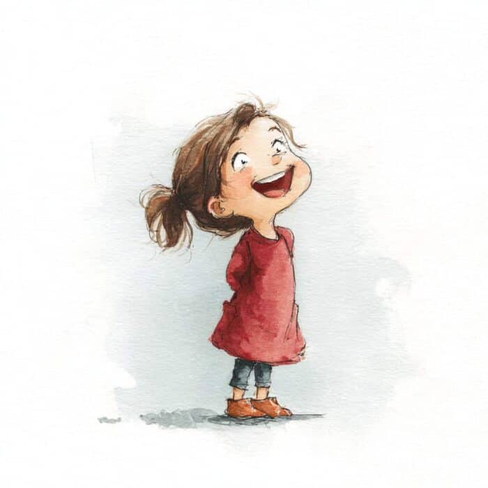 Rozprávka na čítanie - O dievčatku, ktoré sa stále smialo
