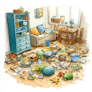 Rozprávka na dobrú noc - O robotíkovi Trisku a neporiadnom chlapcovi Samkovi