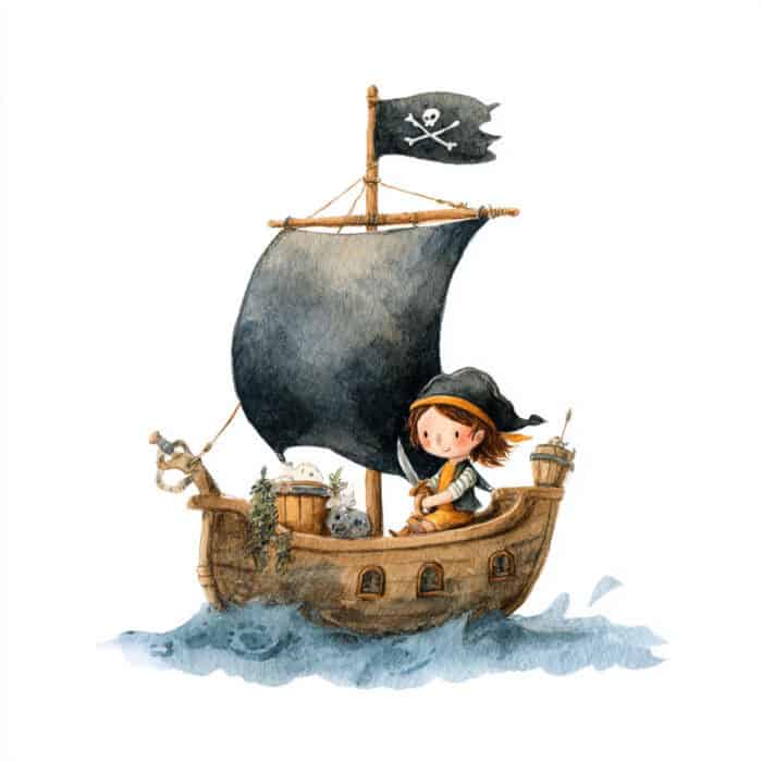 Rozprávka pre deti - Pirátka Nelka a ostrov zabudnutých hlasov