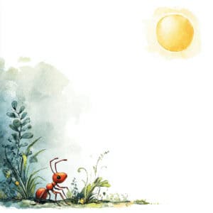 Rozprávka na čítanie - Usilovný mravček